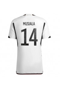 Fotbalové Dres Německo Jamal Musiala #14 Domácí Oblečení MS 2022 Krátký Rukáv